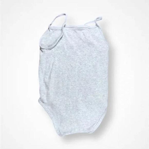 4/$20  H&M Light Gray Cotton Tank Onesie - Picture 3 of 4